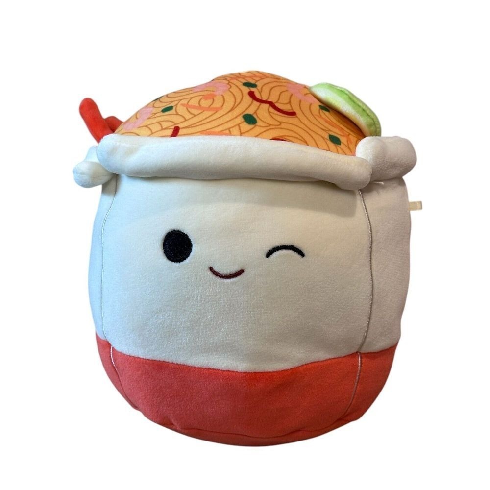 Squishmallows Ramen Bowl 8 Inch Plush Noodle Soup Winking Face Food Squad 2023